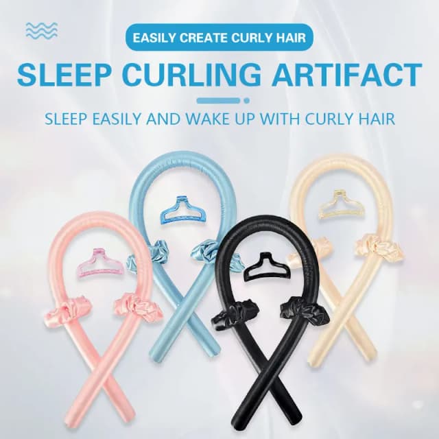 Heatless Curling Rod para Mulheres, Roller Curls, Onda Suave Natural, Salão Doméstico, Rolos de Cabelo DIY, Ferramentas de Beleza