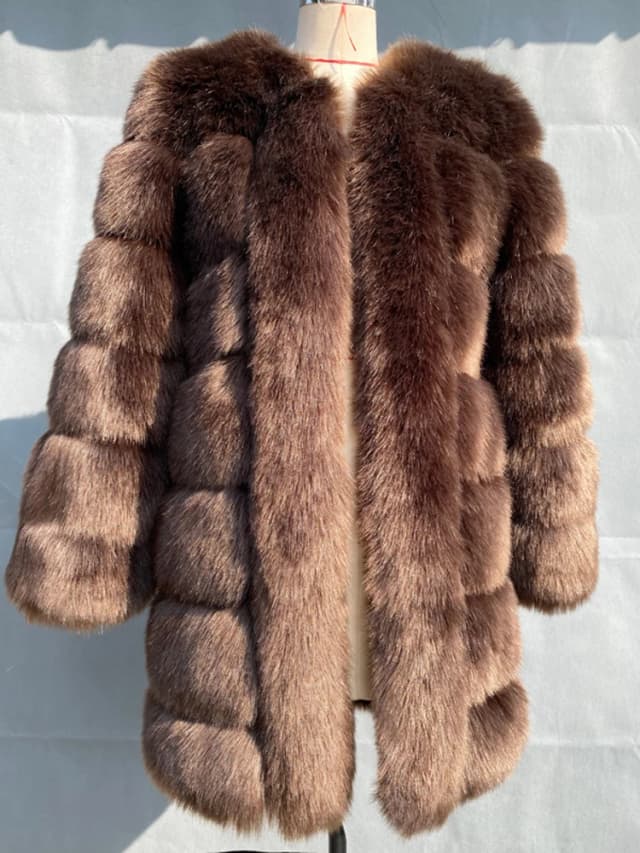 Zadorin inverno novo longo peludo casaco de pele do falso jaquetas femininas grosso quente fofo jaqueta de pele do falso causal festa streetwear