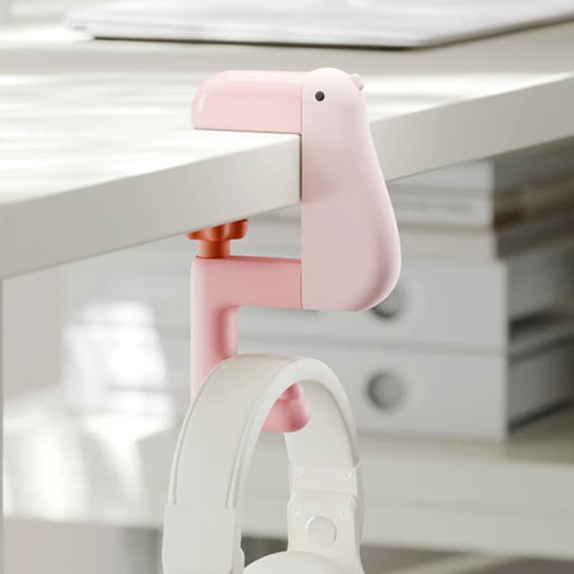 Gancho de Mesa para Mochila em Formato de Pato Fofo, Suporte Multifuncional para Bolsa de Viagem, Organizador Decorativo para Mesa de Escritório