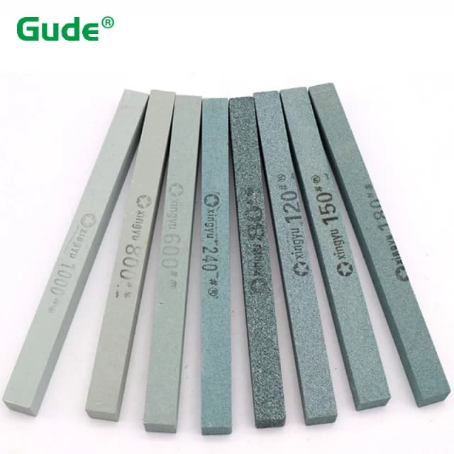 Barra de areia de carboneto de silicone verde abrasiva para cerâmica jade metal faca apontador ferramenta silicone óleo pedra moagem bloco 80-1200 #