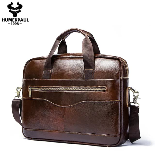 Genuíno leahther homens maleta portátil bolsa de escritório para portátil saco de alta qualidade negócios mensageiro sacos ombro viajar