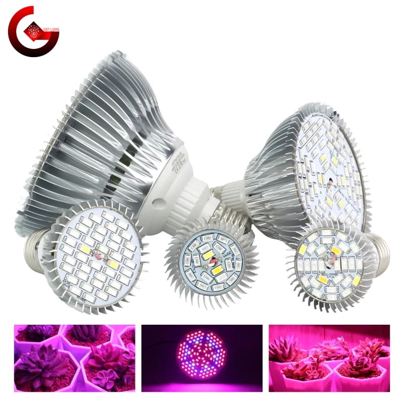 Led cresce a luz espectro completo e27 uv ir led crescente lâmpada para planta hidroponia interior luz AC85-265V 110v 220v led crescer lâmpada