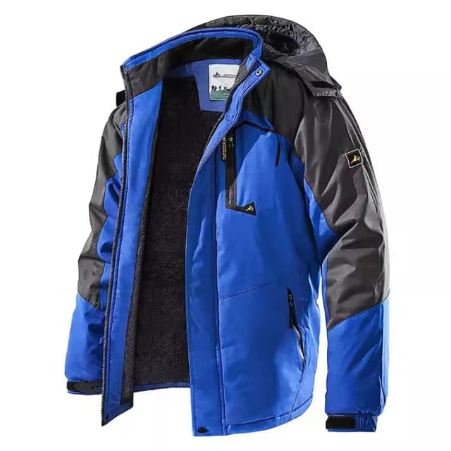 Parkas de inverno masculino jaqueta ao ar livre engrossar velo quente à prova dwindproof água blusão jaquetas de esqui escalada casaco grosso venda quente
