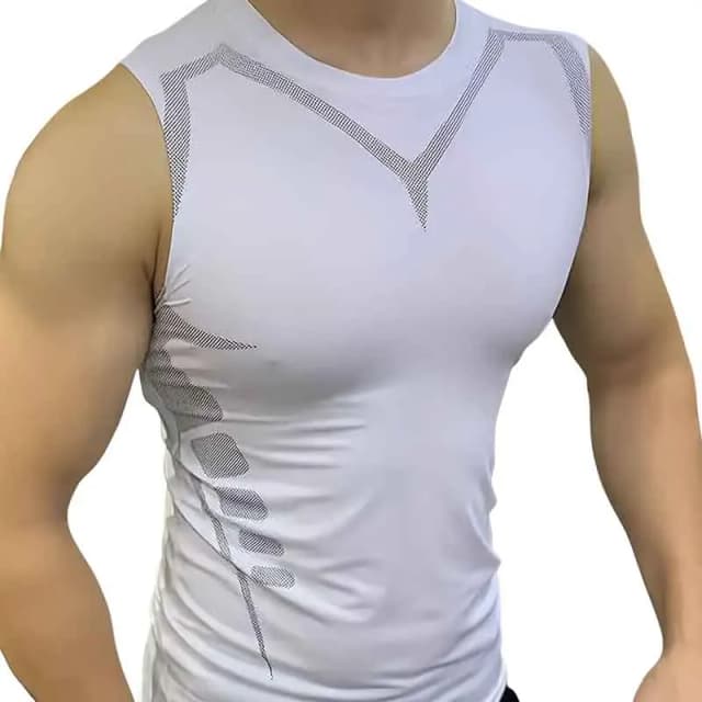 Verão masculino regata de compressão sem mangas camisa musculação colete secagem rápida ginásio camiseta singlet camisa de basquete homem roupas