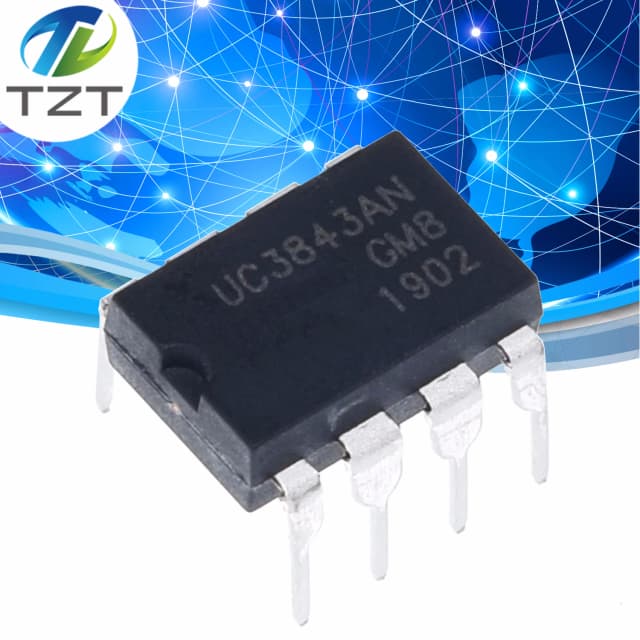 10 pçs/lote UC3843 UC3843B UC3843BN UC3843AN 3843 PWM Conversor de Potência de Comutação