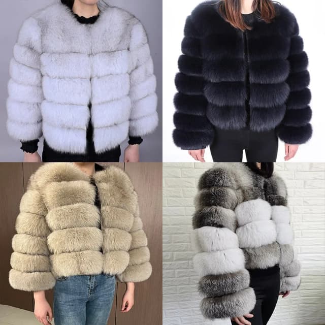 Maomaokong 2025 natural real casaco de pele de raposa das mulheres inverno quente jaqueta de pele de luxo destacável mangas compridas colete feminino casacos peludos