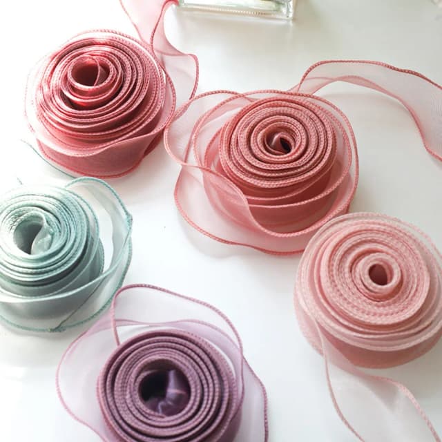 Rolo de fita de cetim 40mm 10 jardas, buquê de flores, embrulho, renda, tule, decoração de casamentos, padrão de flor, fita de organza