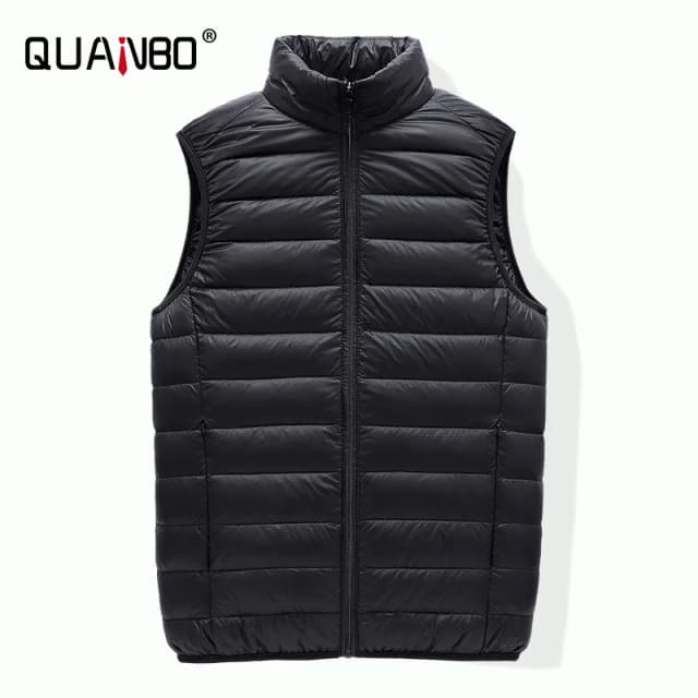 Jaqueta puffer sem mangas masculina 2023 nova primavera outono leve resistente à água embalável casaco colete masculino
