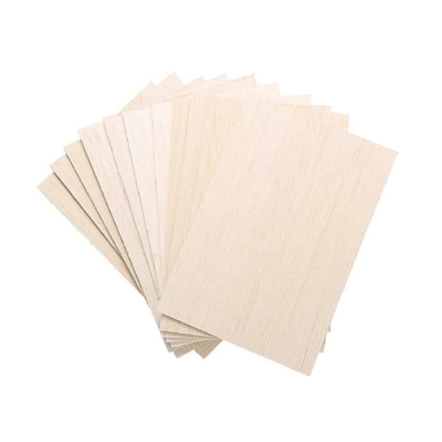 Inacabado Balsa madeira fina Board, DIY ornamentos, barco Artes e Ofícios, Casa e Aviões, 10 Packs