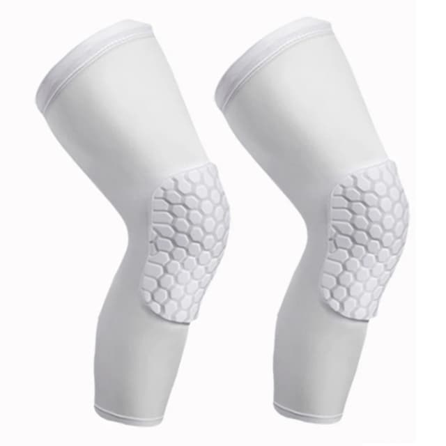 Joelheira Honeycomb para homens, joelheira esportiva basquete, cinta protetora de joelho voleibol, mangas de perna de compressão de futebol 1pc