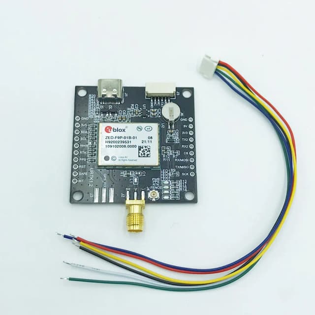 ZED-F9P-01B High Precision RTC Gps Module, Posicionamento Diferencial de Alta Precisão, GNSS Card, ZED-F9P-01B, 1Pc Lot