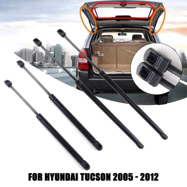 2/4pc janela traseira do carro de vidro mola a gás choque elevador struts suporte barra haste para hyundai tucson 2005 2006 2007 2008 2009-2012
