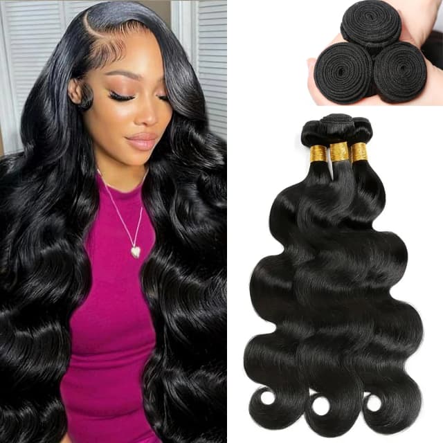 8-32 Polegada feixes de onda do corpo cabelo humano tecer cabelo brasileiro pacotes 100% extensões de cabelo humano para mulher 1pc pacote