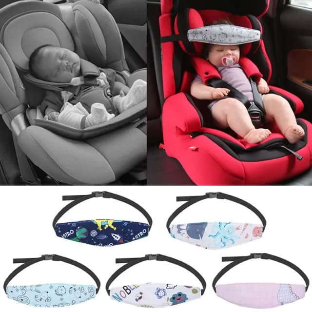 Almofadas de segurança para bebês, assento de carro infantil, suporte para cabeça, cinto de fixação ajustável, menino, menina, cerco, posicionador de sono