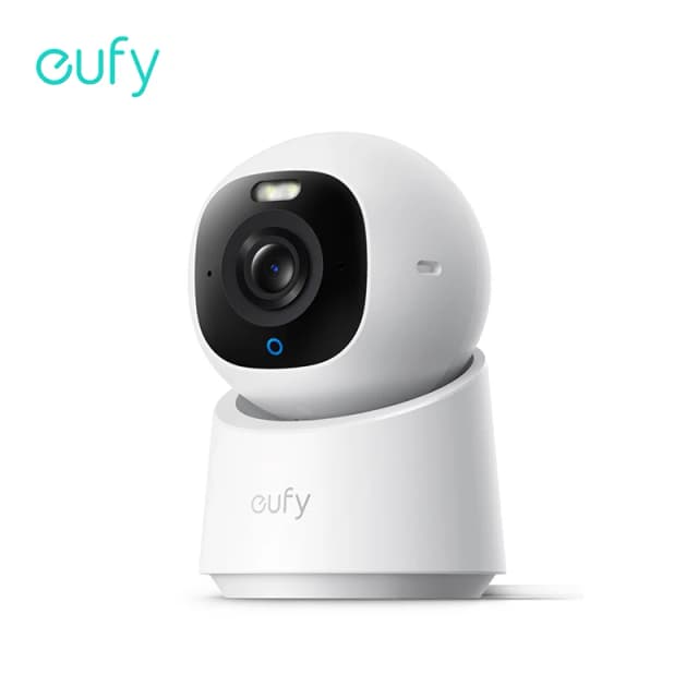 eufy Security Indoor Cam E30 Câmera de segurança com resolução 4K com 360 °   Rastreamento AI de gravação PTZ 7/24 com mini câmera humana Wi-Fi