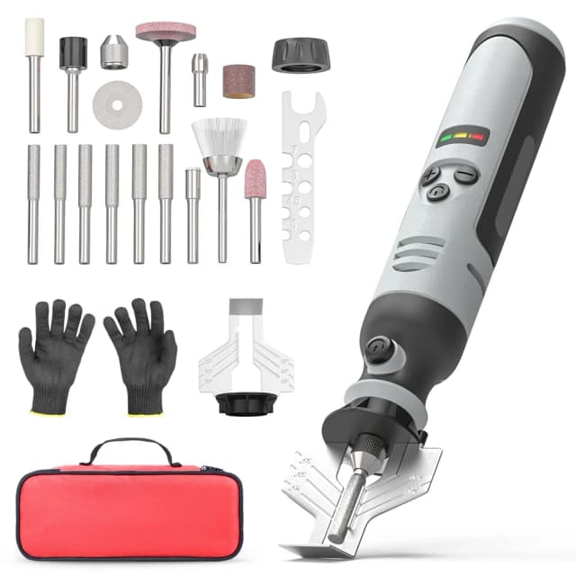 Kit De Afiador De Motosserra Elétrica Sem Fio, Ferramenta De Afiação De Motosserra Portátil, Alta Velocidade