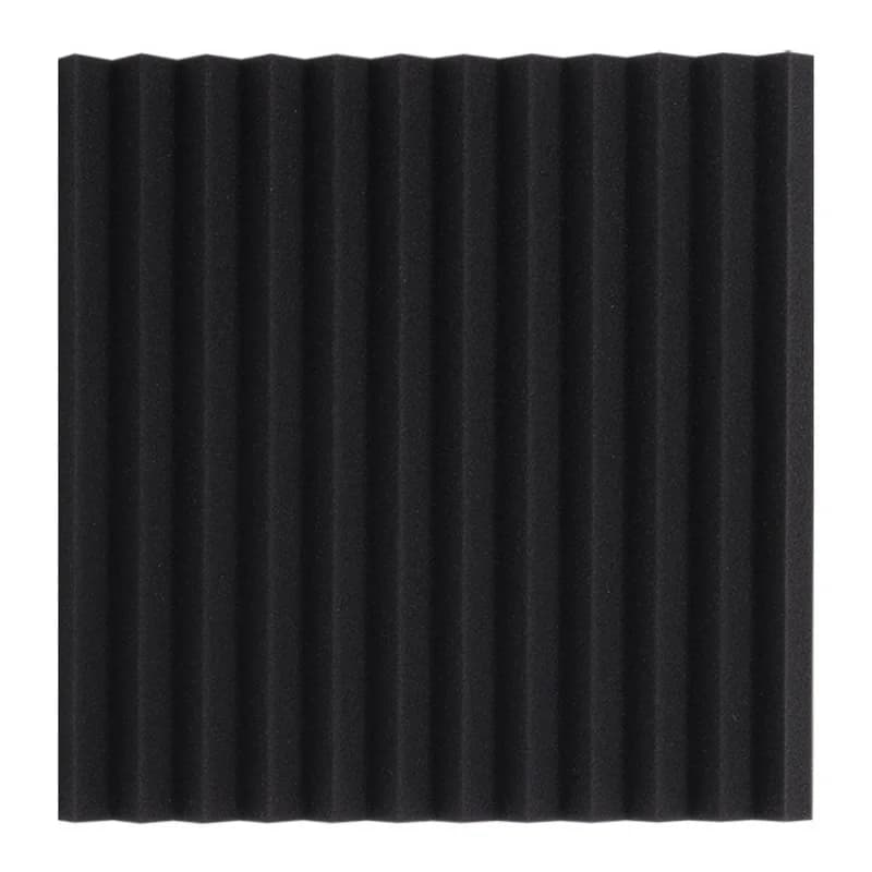 Material de absorção de estúdio de espuma de isolamento acústico de ranhura triangular 4PCS