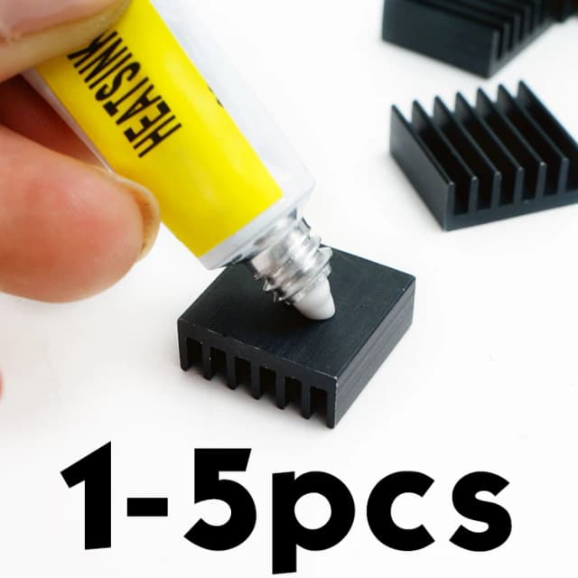 1-5 pces 5g pasta de graxa térmica condutora dissipador de calor gesso cola adesiva para chip vga ram led ic cooler radiador resfriamento