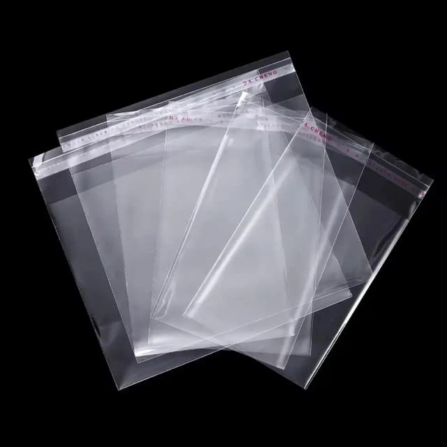 100 sacos de vedação autoadesivos transparentes opp sacos de celofane de plástico saco de presentes e bolsa sacos de embalagem de jóias