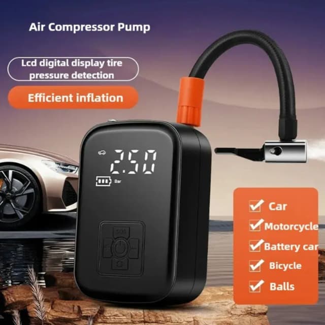 Bomba de inflação de pneus compressor de ar do carro micro bomba de inflação do carro compressor de ar digital para carros motocicletas, bicicletas