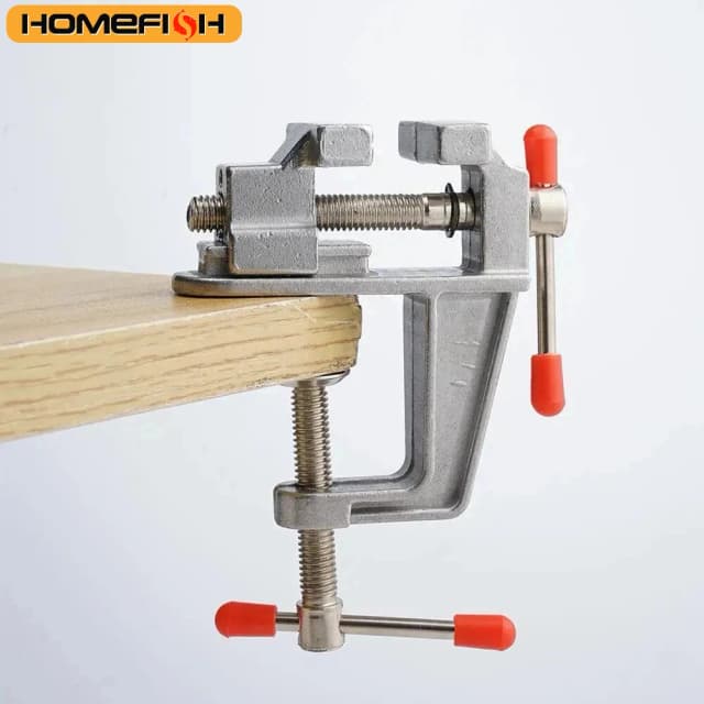 Novo Mini Torno de Bancada Multifuncional de Alumínio, Mini Ferramenta de Fixação para Joalheiros, Pequeno Grampo de Bancada para Hobby, Modelo S8I3