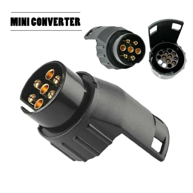 7 pinos a 13 pinos reboque caravana barra de reboque reboque adaptador tomada elétrica conversor 12v conector elétrico adaptador carro caminhão