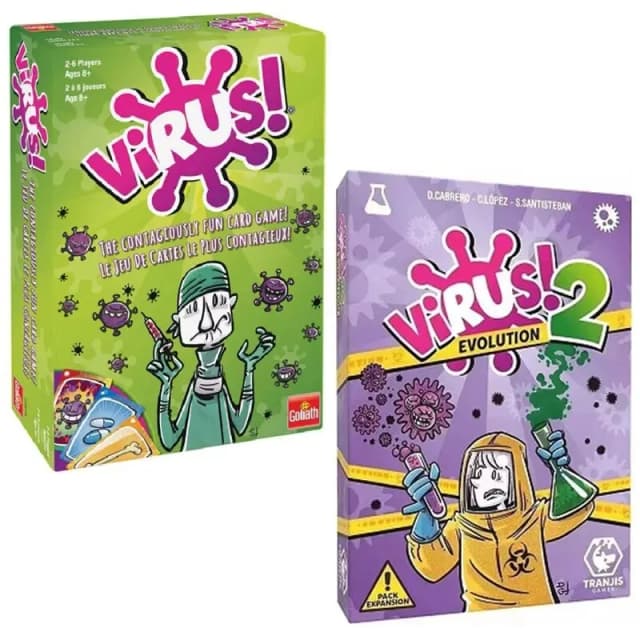 Jogo de cartas de infecção por vírus, o jogo de cartas complicado divertido, jogo de festa contra vírus para diversão, jogo de família, cartão de jogo de festa casual