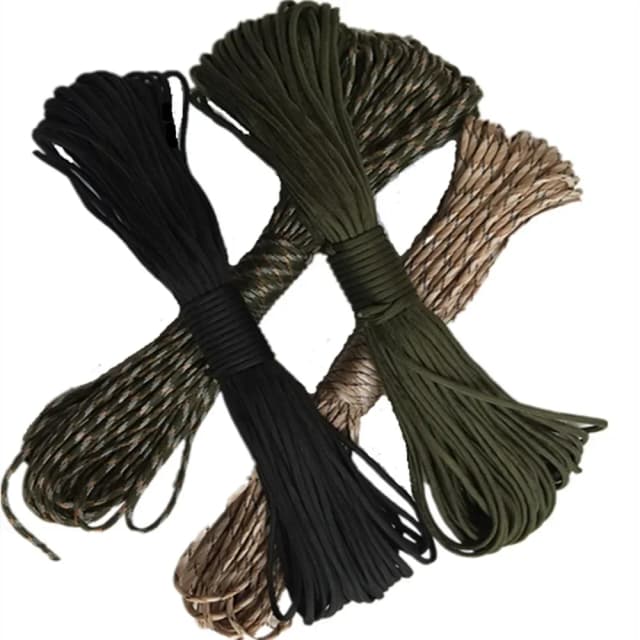 550 paracord militar 7 fios 4mm cabo de pára-quedas tático acessórios de acampamento sobrevivência ao ar livre pulseira diy corda
