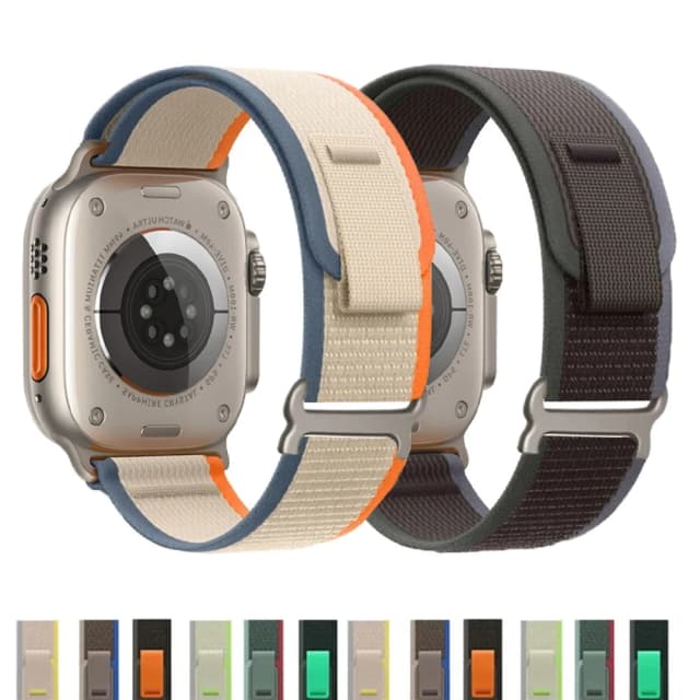Pulseira de trilha para apple watch ultra 2 band 49mm 45mm 44mm 42mm 40mm 41mm 38mm pulseira de nylon correa iwatch série 9 8 7 6 5 4 3 se