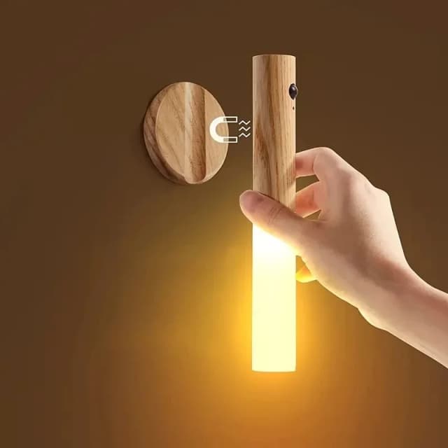 1pc luz noturna de indução de corpo humano inteligente, luz de parede recarregável do armário do corredor do diodo emissor de luz, indução de parede do banheiro doméstico