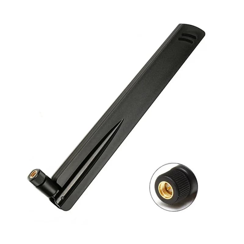 Antena dobrável omni sma macho de alto ganho, 433mhz, 18dbi, para modelo dtu, impulsionador de sinal, rádio amador, walkie talkies