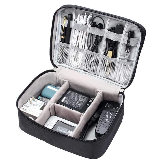 Bolsa de armazenamento digital portátil, carregador de linha usb, à prova d'água, organizador de cabos, bolsa de viagem, dispositivos eletrônicos, pacote de acessórios