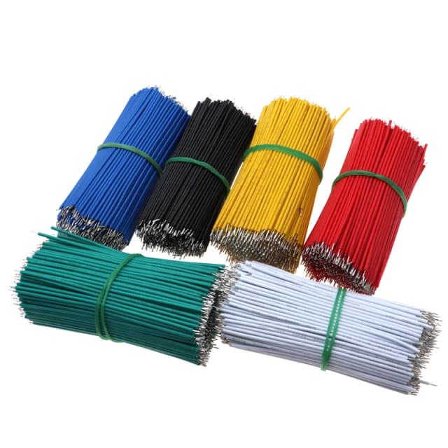 120 pçs/set 24awg placa de ensaio banhado a estanho pcb cabo de solda 24awg 8cm fly jumper fio estanho condutor fios 1007-24awg conector fio
