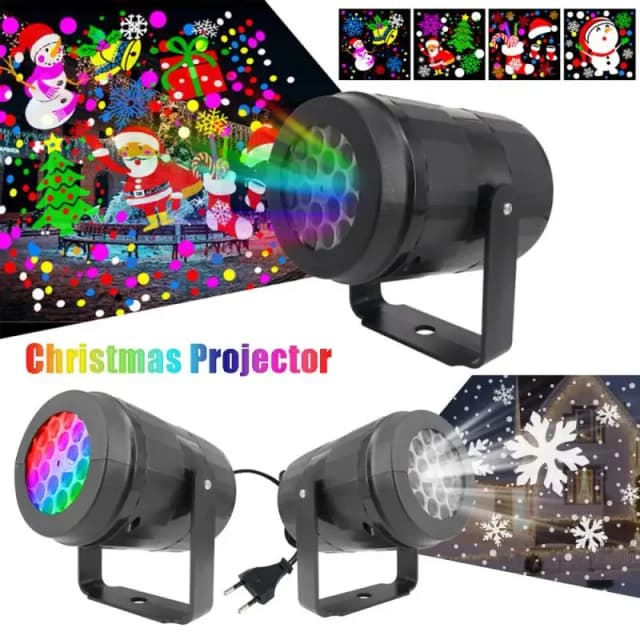 Impermeável LED Natal Projetor Luzes, ao ar livre, feriado, Xmas Decoração, floco de neve, Laser Light, Party Stage