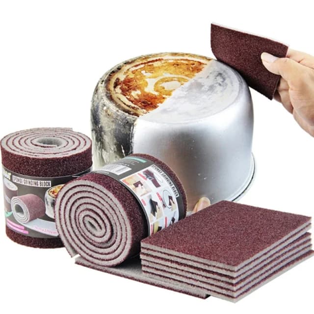 Esponja mágica de melamina carborundum, esponja de cozinha para pan, pote, prato, utensílios de cozinha, itens de limpeza doméstica