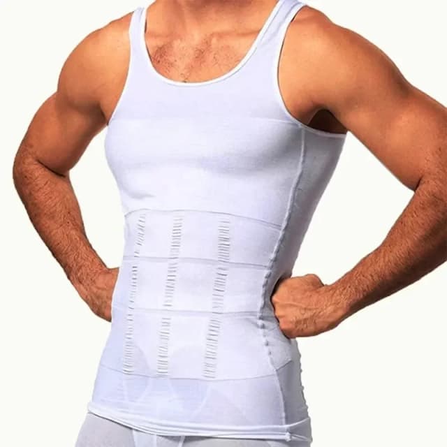 Inselle masculino corpo shaper emagrecimento compressão colete undershirt sem costura cintura trainer tanque superior controle de barriga perda de peso shapewear