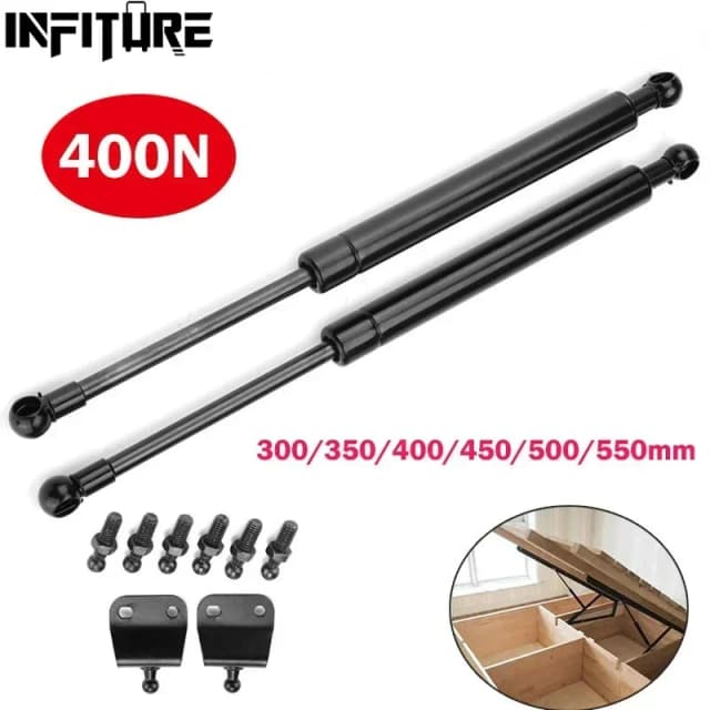 2 peças 400n para bota capô carro caravanas portas janelas escotilhas barco ônibus 300/350/400/450/500/550/600mm barras de suporte a gás mola a gás