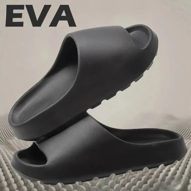 Sandálias clássicas de verão da moda, chinelos planos casuais de EVA, adequados para homens e mulheres, sapatos internos e externos