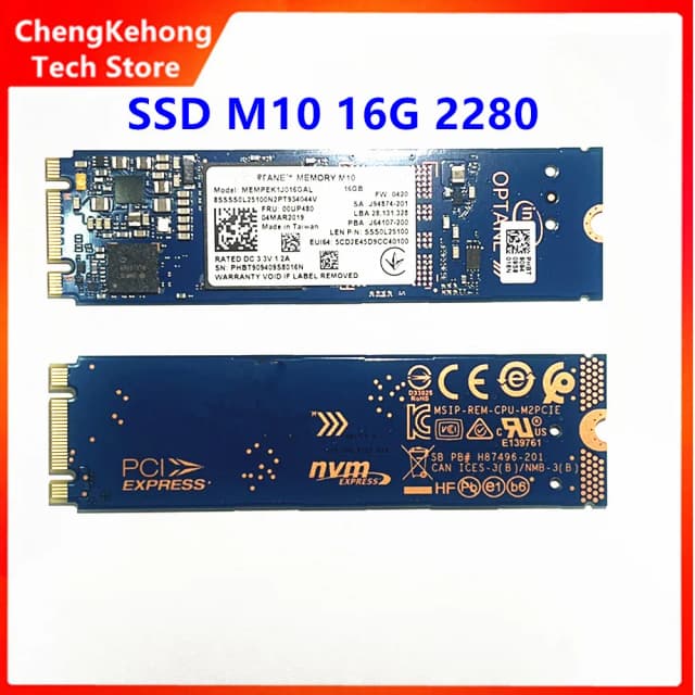 Original m10 16g 2280 2242 unidade de estado sólido interno ssd compatível com laptop m.2 ssd para intel optano