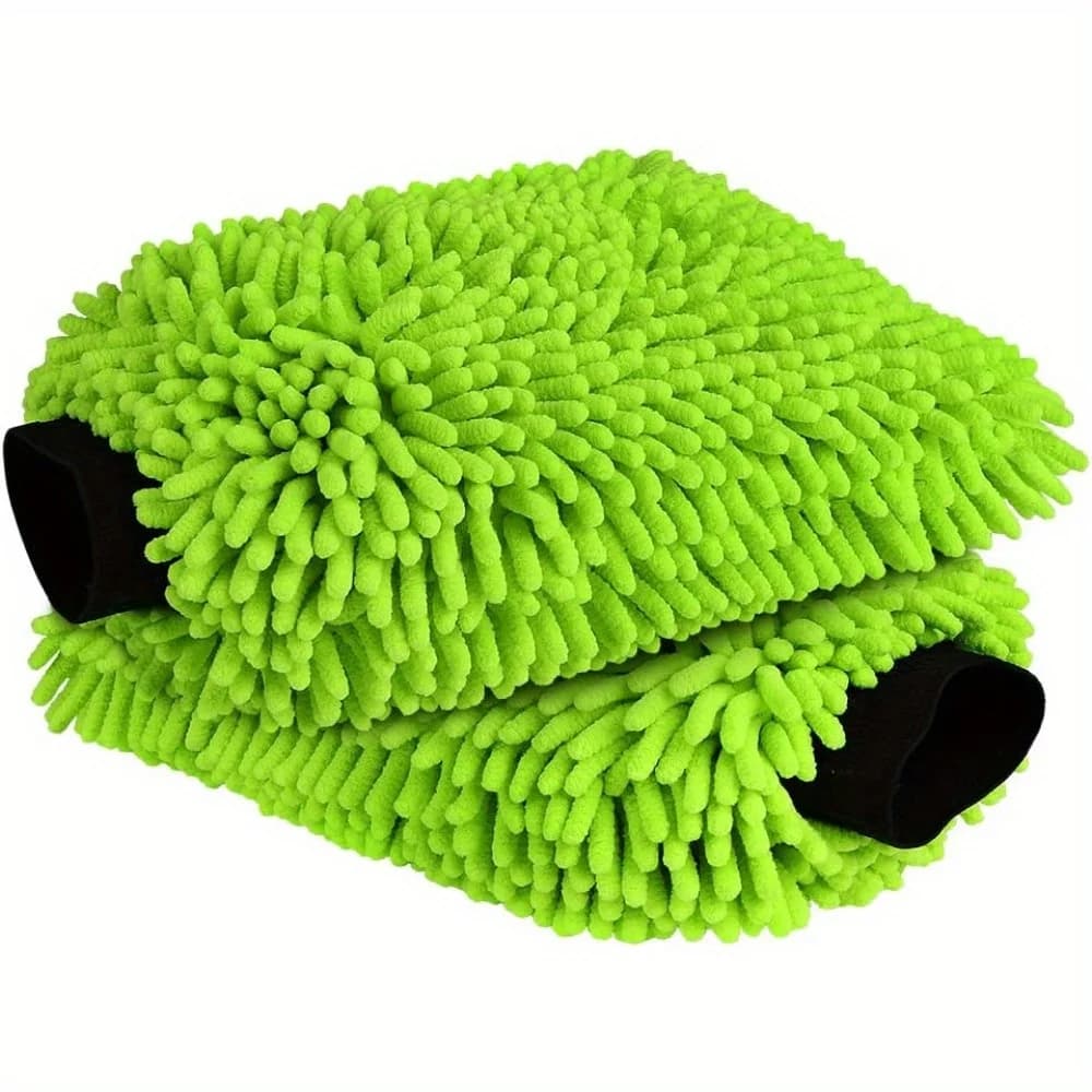 Microfibra de limpeza de carro de bicicleta elétrica, conjunto de 1/2 peças sem arranhões e sem fiapos, luvas de lavagem de carro de microfibra de fiapos de alta qualidade