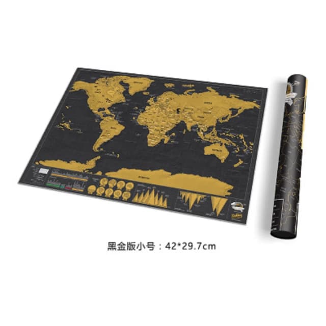 Mapa de arranhões marcável, edição mundial da china, mini cartão perfurado de viagem, registro de trilha de viagem, arte de parede, pôster de ensino, mapa de decoração