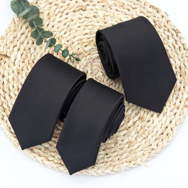 Novo clássico preto gravatas para homens de alta qualidade mulheres gravatas para festa de casamento negócios adulto pescoço gravata casual acessórios sólidos