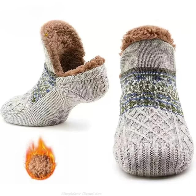 Super quente inverno antiderrapante meias de chão das mulheres dos homens meias de neve sono tapete meias chinelos meias mulheres bota de veludo unsiex casa wear