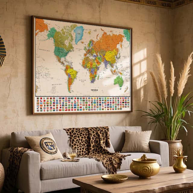 Mapa mundi de tecido, mapa em spray não tecido, imagem suspensa, fundos de parede, decoração para educação, escritório, casa, material escolar, 150x225cm