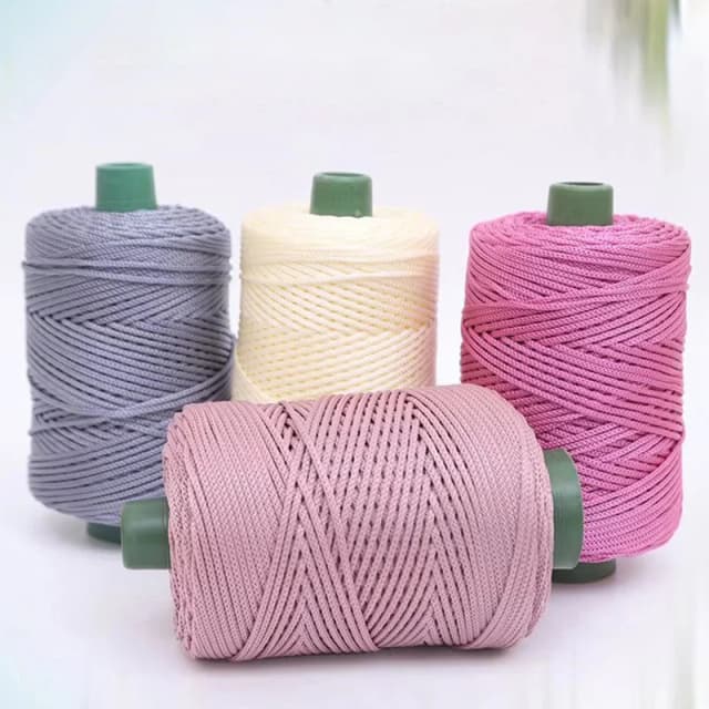 200m 3mm verão fios de crochê fio de corda de gelo para diy saco de tricô bolsa chapéu de sol sapatos almofadas tecelagem fio acessórios de costura