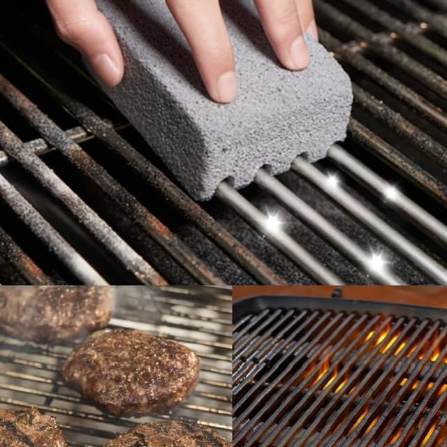 Limpe sem esforço sua churrasqueira com este tijolo de escova de limpeza para churrasqueira!