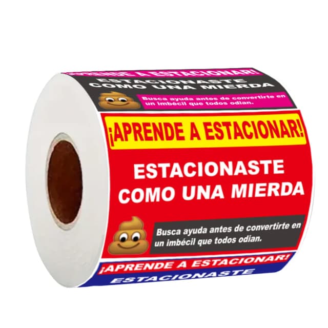 160 peças adesivos engraçados de aviso de estacionamento espanhol, etiquetas de lembrete de carro humorísticas, autoadesivos para veículos, adesivos de carro