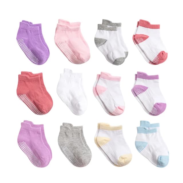 6 pares de meias antiderrapantes para bebês, para crianças pequenas, meninos, atividades internas, aprender a andar, meias no tornozelo