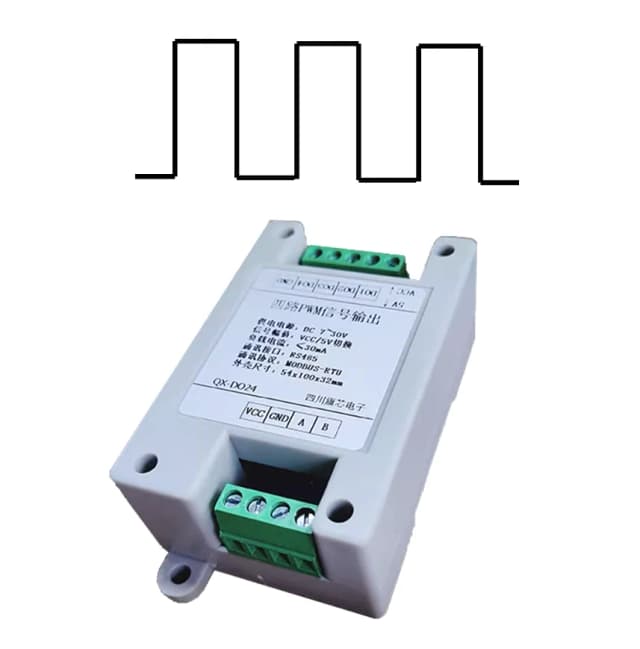 RS485 para PWM saída de sinal frequência de pulso ciclo de trabalho velocidade ajustável passo servo sem escova onda quadrada modbus
