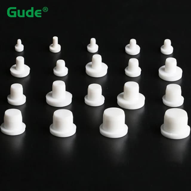 2mm-14mm plugues de buraco de borracha de silicone branco sólido tipo t rolha de vedação de alta temperatura plugue à prova de poeira 1/2/3/5/10/15/20 peças